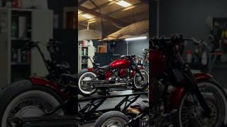 Yamaha XVS 650 BOBBER Candyred V-Star #bobberbuild #bikelife #biketransformation