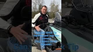 Can Am Quick Tip: Squeeze and lean into corners