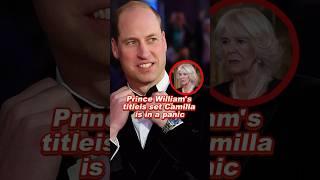 Prince William's titleis set Camilla is in a panic #william #camilla #royal #fyp