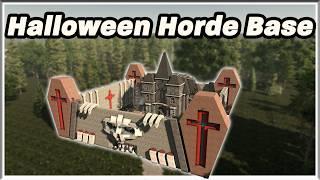 Horde Night from a SPOOKY Castle Mansion - 7 Days to Die