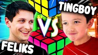 My Son Took On The Rubik's Cube Champion  EPIC CUBE BATTLE