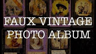 FAUX VINTAGE PHOTO CARDS - Artist Trading Cards - Art/Junk Journal - ATCs