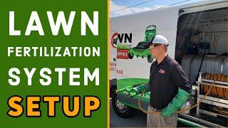 Lawn Fertilization System Setup & A Day Spraying Lawns | Electric Lawn Service