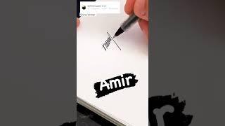 Amir Name Signature Next ? #shorts #short #signature #fyp #amir #viral #subscribe