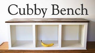 Cubby bench, How to make a - mud porch or entry way bench - moderate DIY woodworking