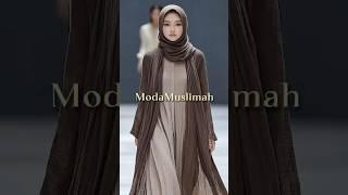Brown Open Abaya with Pockets | Modest Malaysian Summer Style 2025 | June Runway Collection