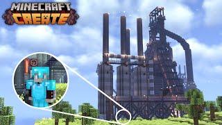 I Built a REALISTIC Steel Mill in Minecraft Create Mod