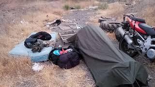 Positive Futures Magazine - Sleeping back of gas station in Westley, Stanislaus County, California.