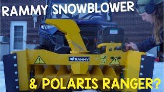 Rammy Snowblower UTV 155 on Polaris Ranger XP1000