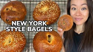  New Yorker Tries New York Style Bagel Recipe !!  | Rack of Lam