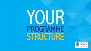 Your Otago programme structure