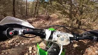 Riding Trail 113 at Chadwick MO - KDX220 and YZ250