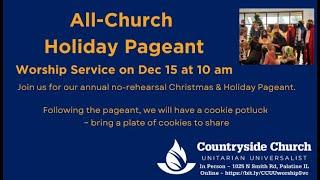 All Church Holiday Pageant