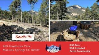 Ready-to-Build Lot in Exclusive Crystal Park | Ponderosa View Manitou Springs Co | Lot For Sale