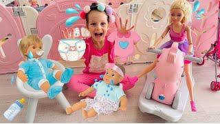 Kız Oyunları!Ada ile Evcilik Oyuncak Videosu!Oyuncak Bebek Bakma Videosu,Kız Oyunları@ToysandFun