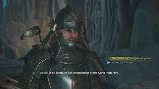 Talk to Olivia in the Iceshard Cliffs Monster Hunter Wilds
