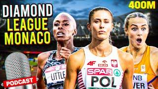 Shamier LITTLE || Natalia KACZMAREK || Lieke KLAVER || Diamond League Monaco || 400m || 7/22/2023