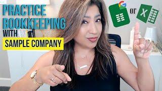 Practice BOOKKEEPING before you start using bookkeeping software | Get experience & confidence FREE