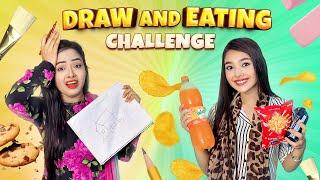 Draw And Eating Challenge | Borna Hossain | Sanjida