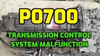 FIX CODE P0700 TRANSMISSION CONTROL SYSTEM MALFUNCTION P0701 AND P0702