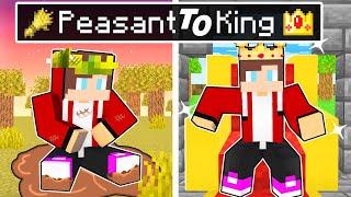 MAIZEN From PEASANT To KING Story in Minecraft! - Funny Story (JJ and Mikey TV)