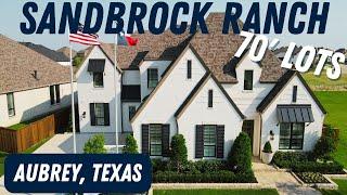 AUBREY TX HOMES FOR SALE - SANDBROCK RANCH - HIGHLAND HOMES - 70' LOTS