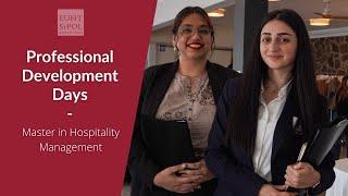 Professional Development Days - Master in Hospitality Management