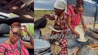 Taking New Car to Our Grandmother | Preparing Lunch for My Family | Village Life in Namibia