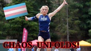 VIOLENT Trans Activist ARRESTED at Track Meet as Trans athlete AB Hernandez DESTROYS girls again!