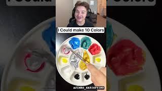 Can make colors with blue, silver and gold
