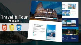 Responsive Travel Website Using HTML CSS JavaScript