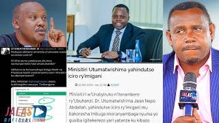 Kuri Minister Dr UTUMATWISHIMA na KNC  KAREGEYA Adaciye Ku Ruhande Ahishuye Uko Abyumva