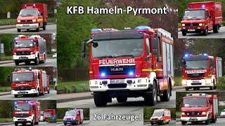 [26 Fahrzeuge!] MTW Lamspringe + 24 Fahrzeuge Feuerwehr LK Hameln-Pyrmont + RTW DRK Hess. Oldendorf