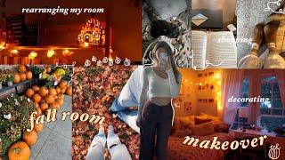 FALL ROOM MAKEOVER: decorate & shop with me!! + ROOM TOUR 2023