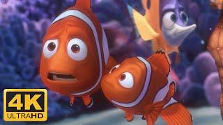 Finding Nemo (2003) Nemos First Day at School, Nemo goes to School (Remastered 4K 60FPS)