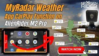 MyRadar Weather App CarPlay Function on AlienRider M2 Pro #AlienriderM2PRO#ElectricAdventure
