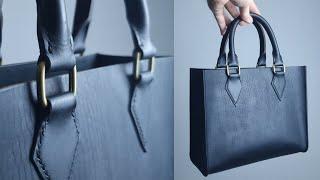 Making a HANDMADE Leather Handbag | FREE PATTERN | Luxury Leather Bag | Leather Craft