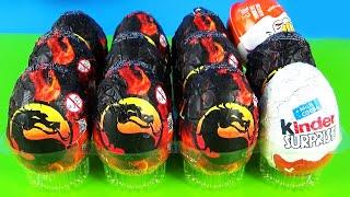 12 MORTAL KOMBAT Chocholate Surprise Eggs Unboxing