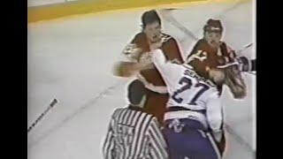 Red Wings - Maple Leafs rough stuff 10/17/87