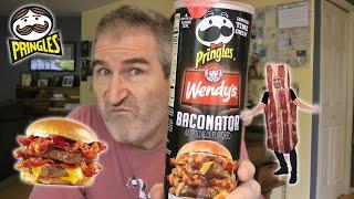 Pringles Wendy's Baconator Crisps REVIEW 