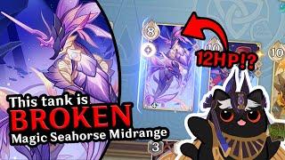 The BROKEN 12 HP tank - Magic Seahorse Midrange | Seahorse Mona Azhdaha | Genshin Impact TCG