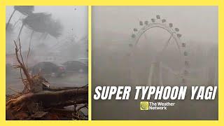 Chaotic Scenes From Super Typhoon Yagi as It Barrels Through Southeast Asia