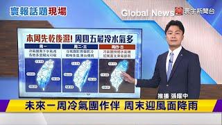 未來一周冷氣團作伴 周末迎風面降雨 #寰報推播 20250106｜#寰宇新聞@globalnewstw