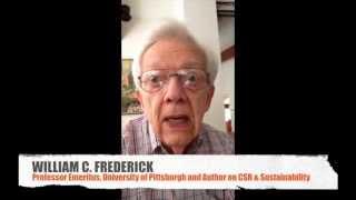 William C. Frederick on Sustainable Frontiers by Wayne Visser