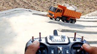 RC Fuso Truck : Heavy load test on extreme uphill roads