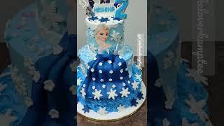 Beautiful Frozen Theme  #shorts #short #cakeloverkamptee