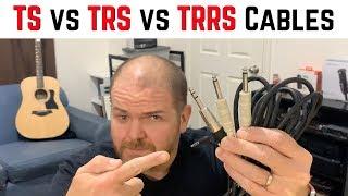 What's the difference between a TS, TRS and TRRS cable?