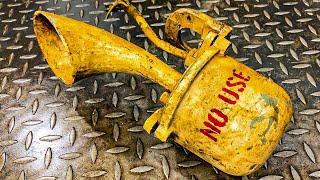 American Siren Warning Horn Maintenance And Restoration // Reuse Old USA Train Whistle Into New One