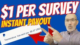 Five Surveys Review - $1 Per Survey + Instant Payouts - Easy Paypal Money