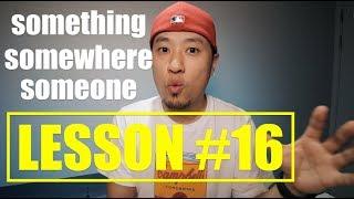 [ LESSON #16 ] something / somewhere / someone - 영어회화 기초 [라이브아카데미 토들러]